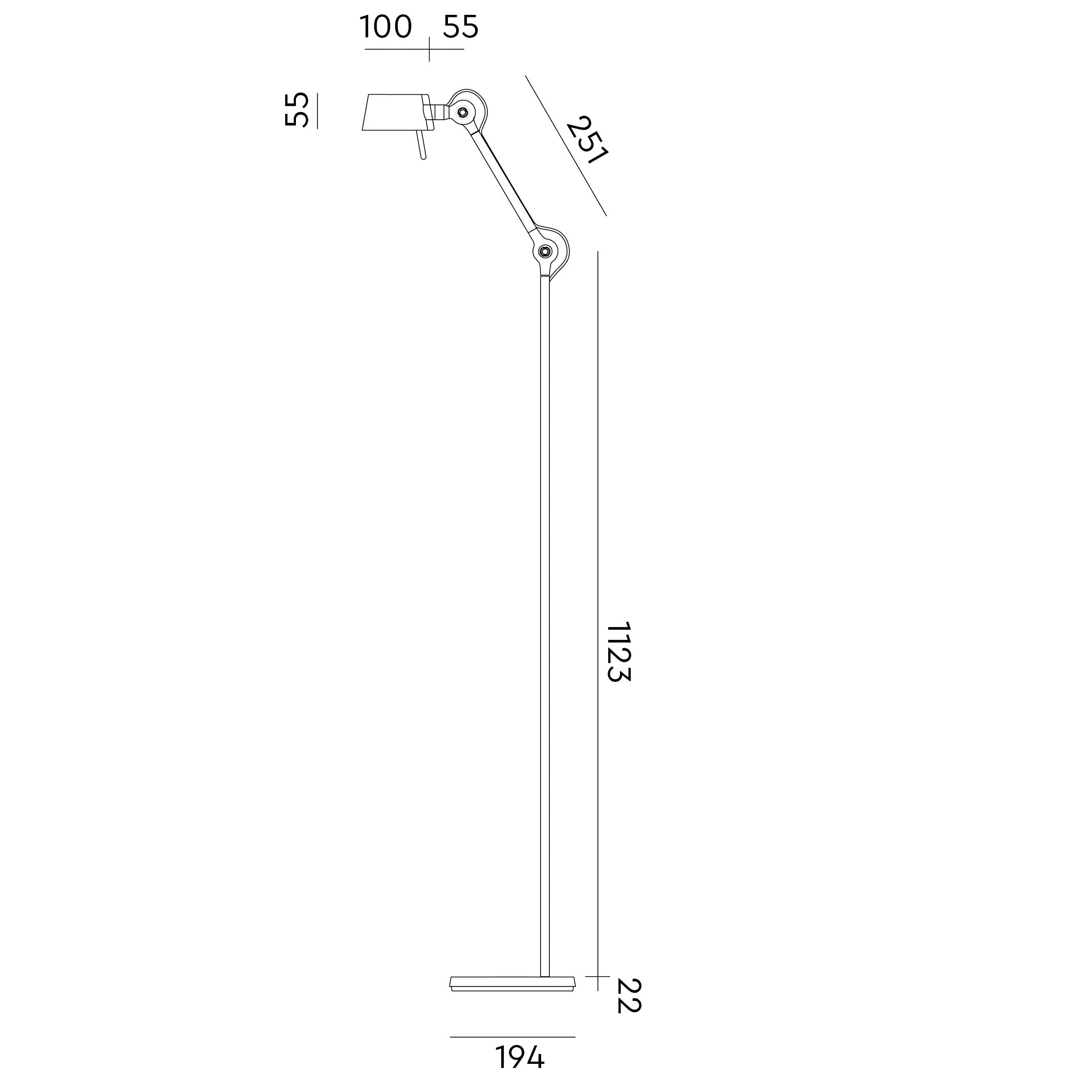Bolt10 floor - vloerlamp