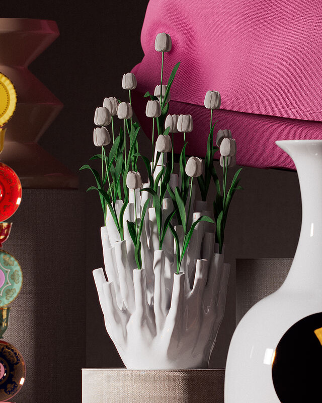 vaas Coral - 50 tulpen