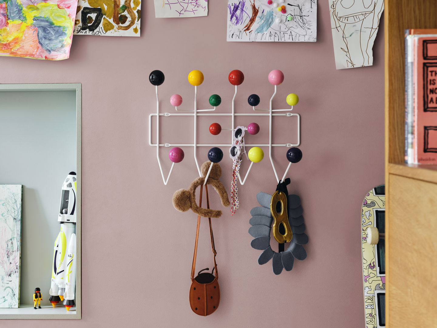 Eames kapstok 'hang it all' multi color