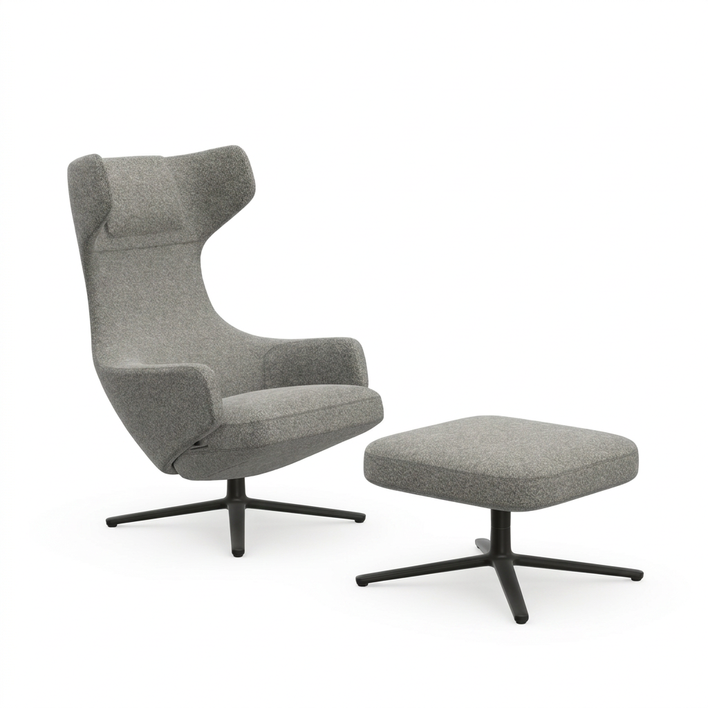 Promotie: fauteuil Grand Repos + Ottoman cadeau - (stof Nubia)