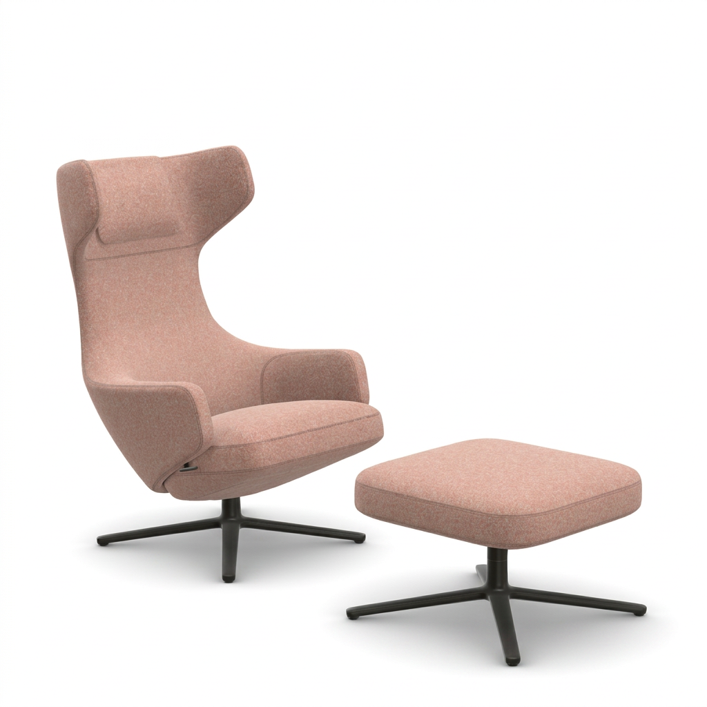 Promotie: fauteuil Grand Repos + Ottoman cadeau - (stof Nubia)