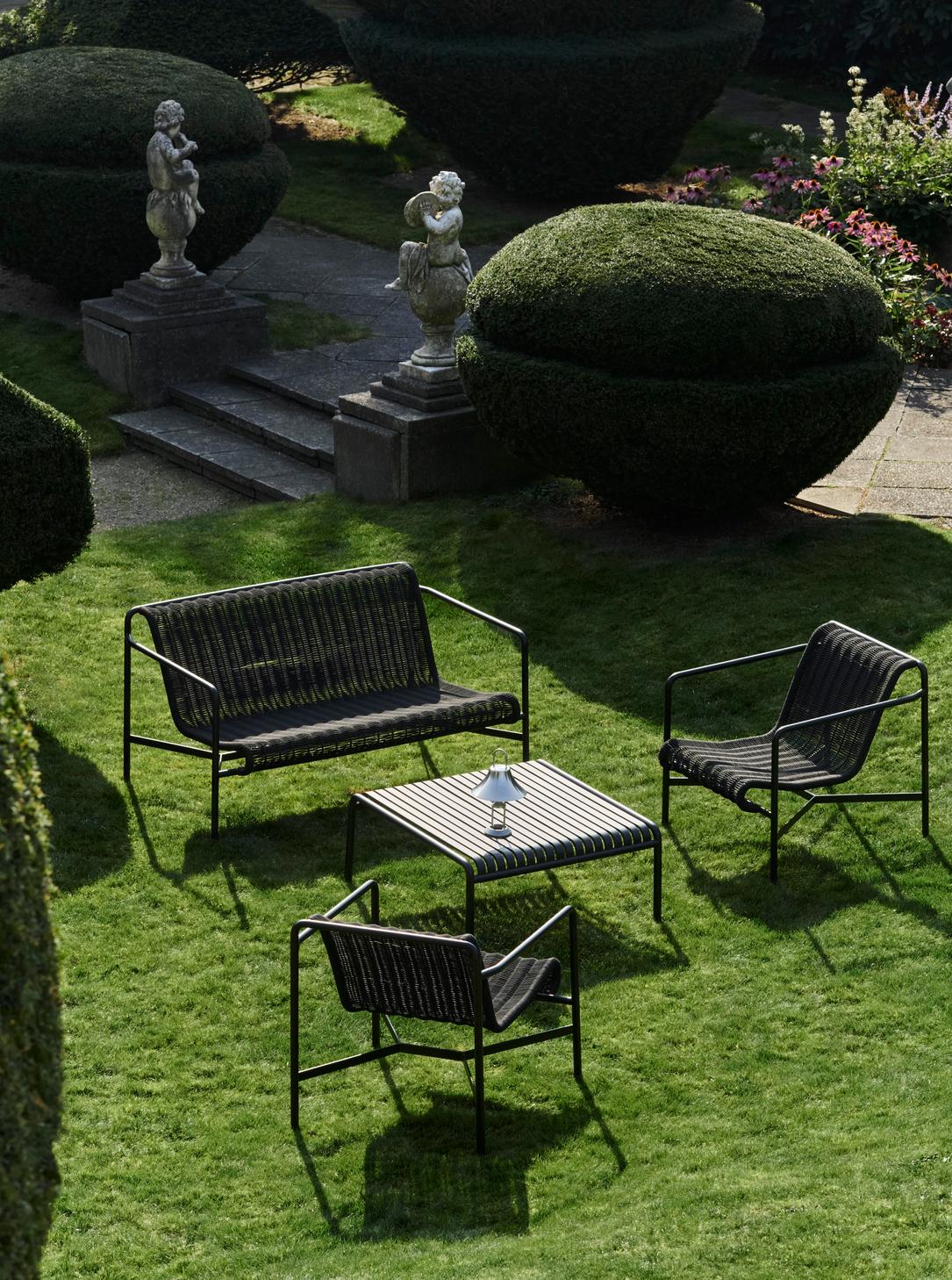 Palissade Cord Loungestoel met armleuning