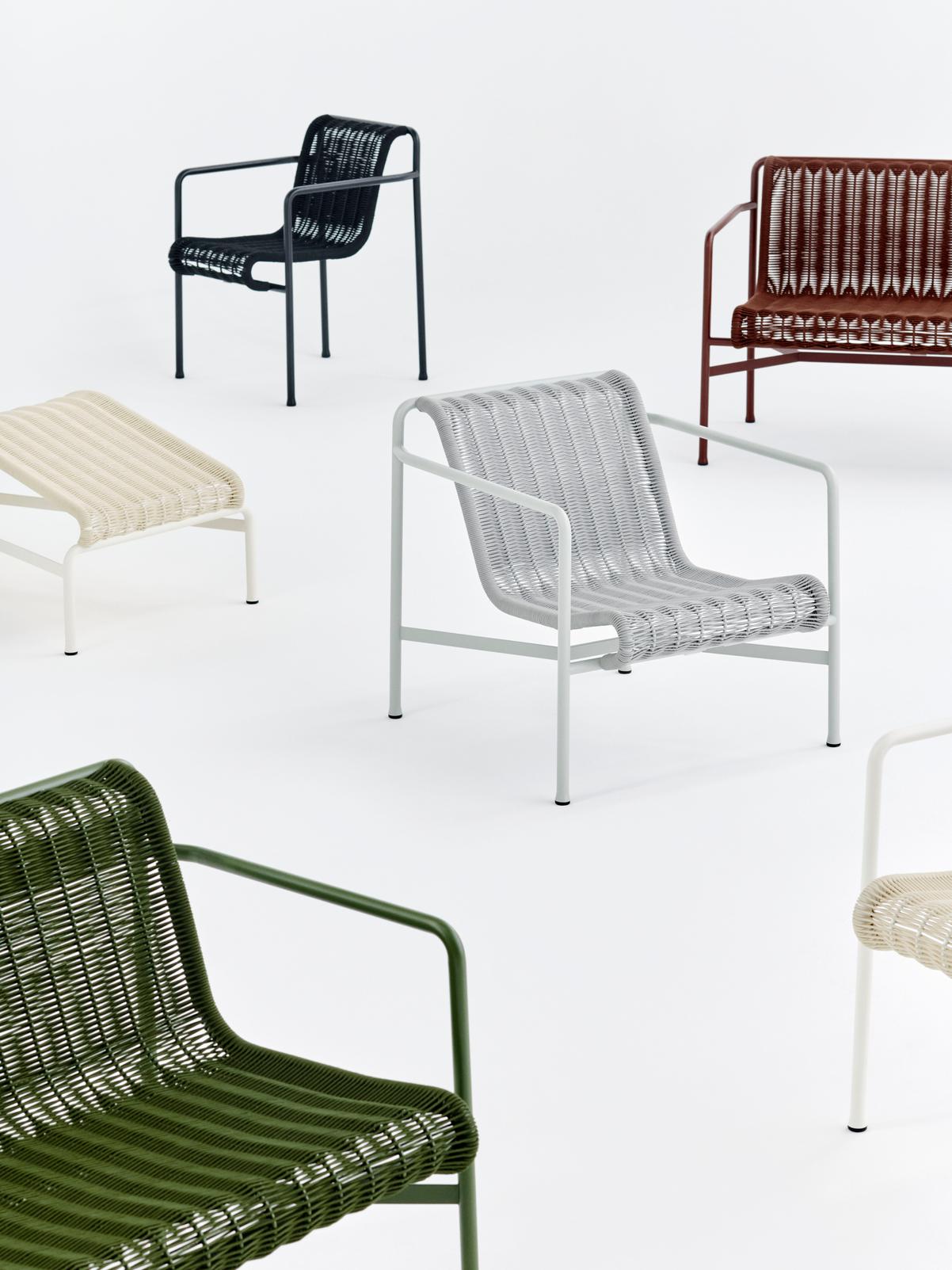 Palissade Cord Loungestoel met armleuning
