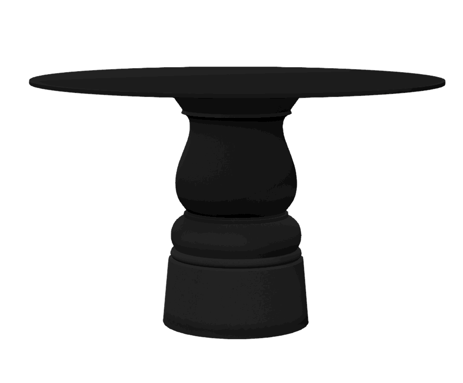 Container Table New Antiques HPL zwart - Ø 120 cm.