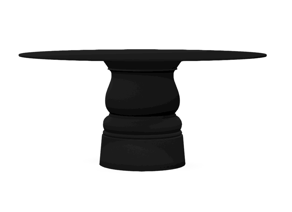 Container Table New Antiques HPL zwart - Ø 160 cm.