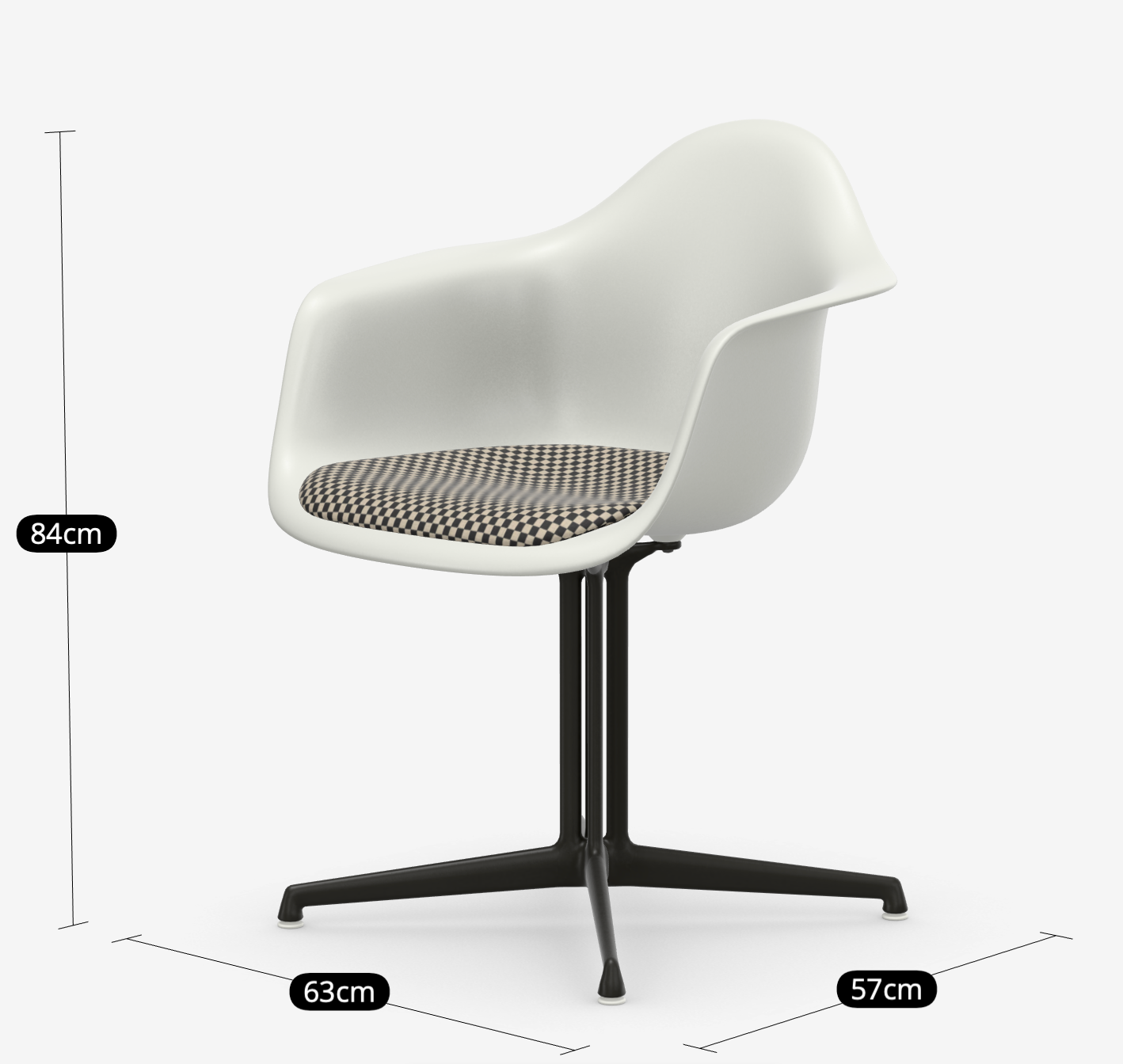 Eames Plastic Armchair 'La Fonda' RE DAL