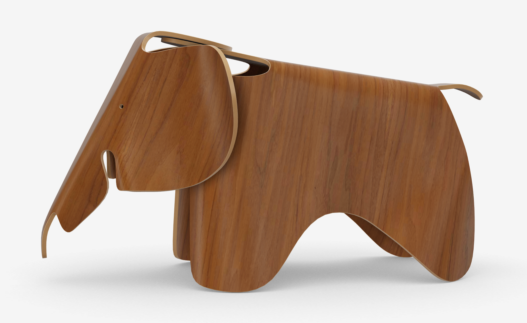 Eames Elephant plywood notenhout