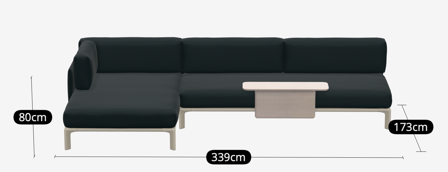 Anagram Sofa - Configuratie 4 Hola Sea Green