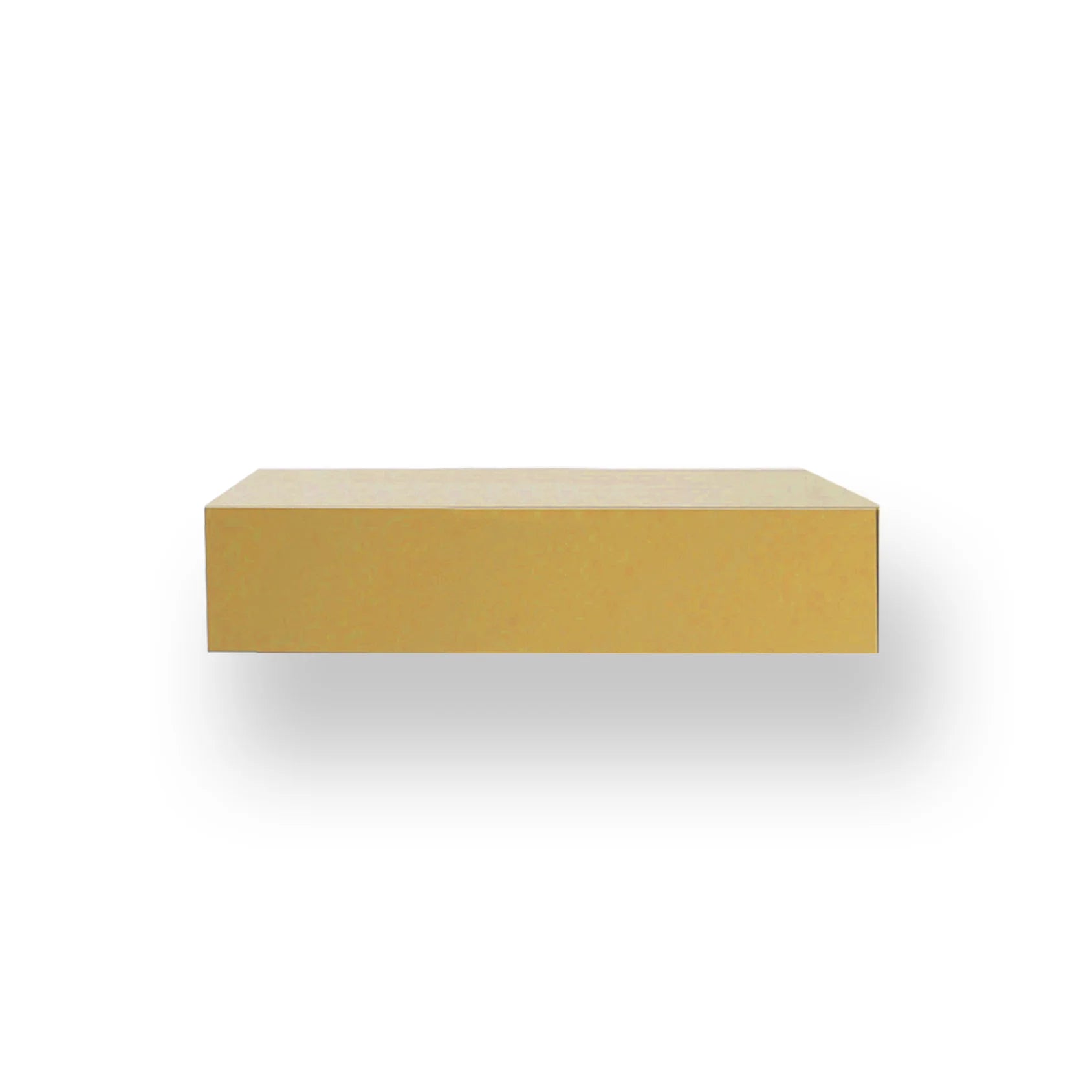 Castelijn hangende kast SOLO Lowboard - met klep S - E85 mosterdgeel effect