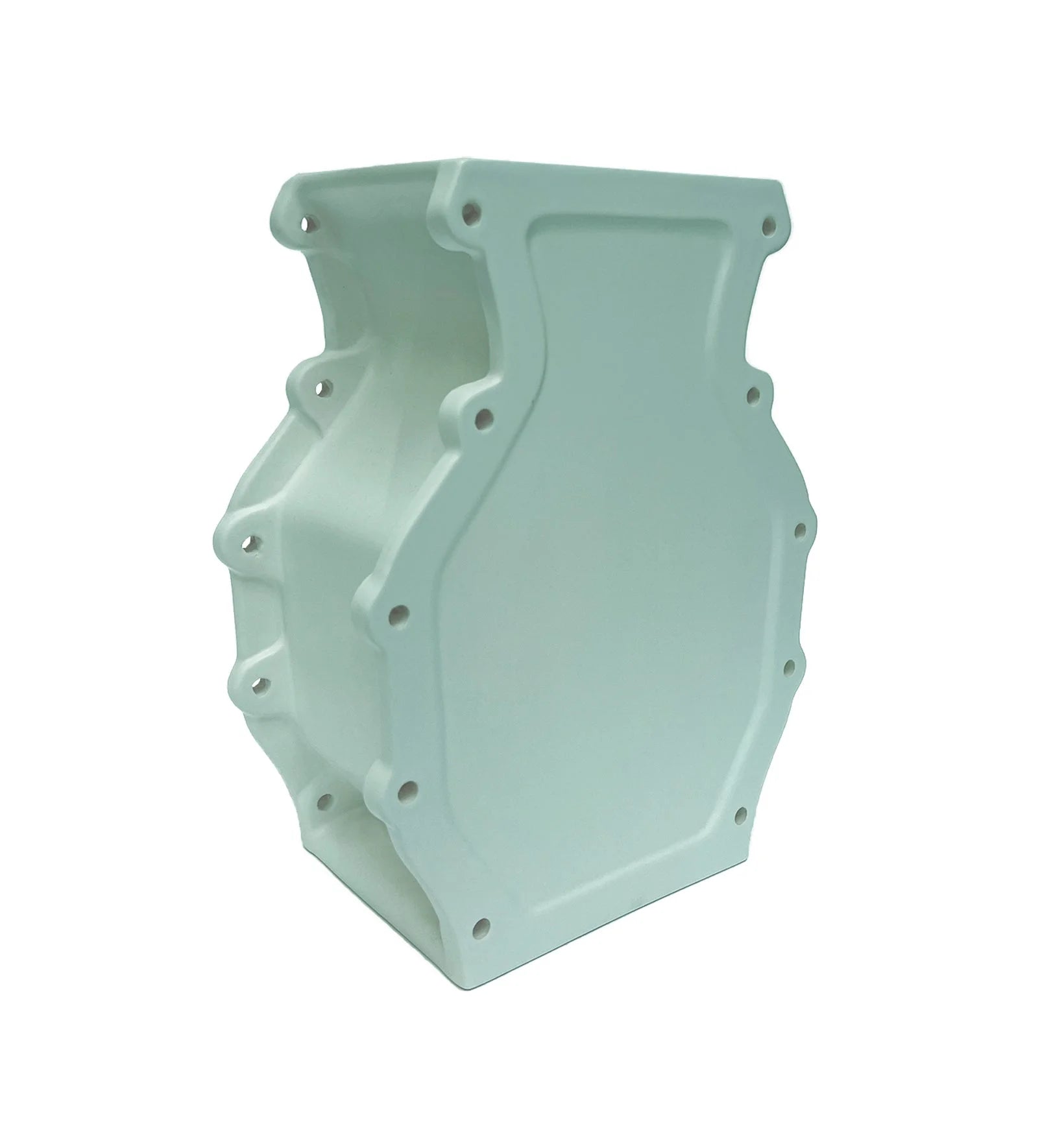 Pale green boxy housing van Vaas Gear met floris hovers en gegoten motorblokken