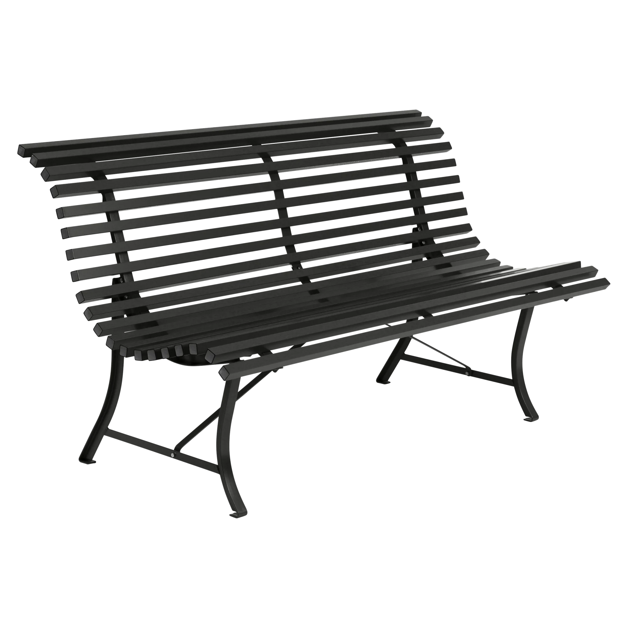 Fermob tuinbank Louisiane - 150 cm. - Liquorice