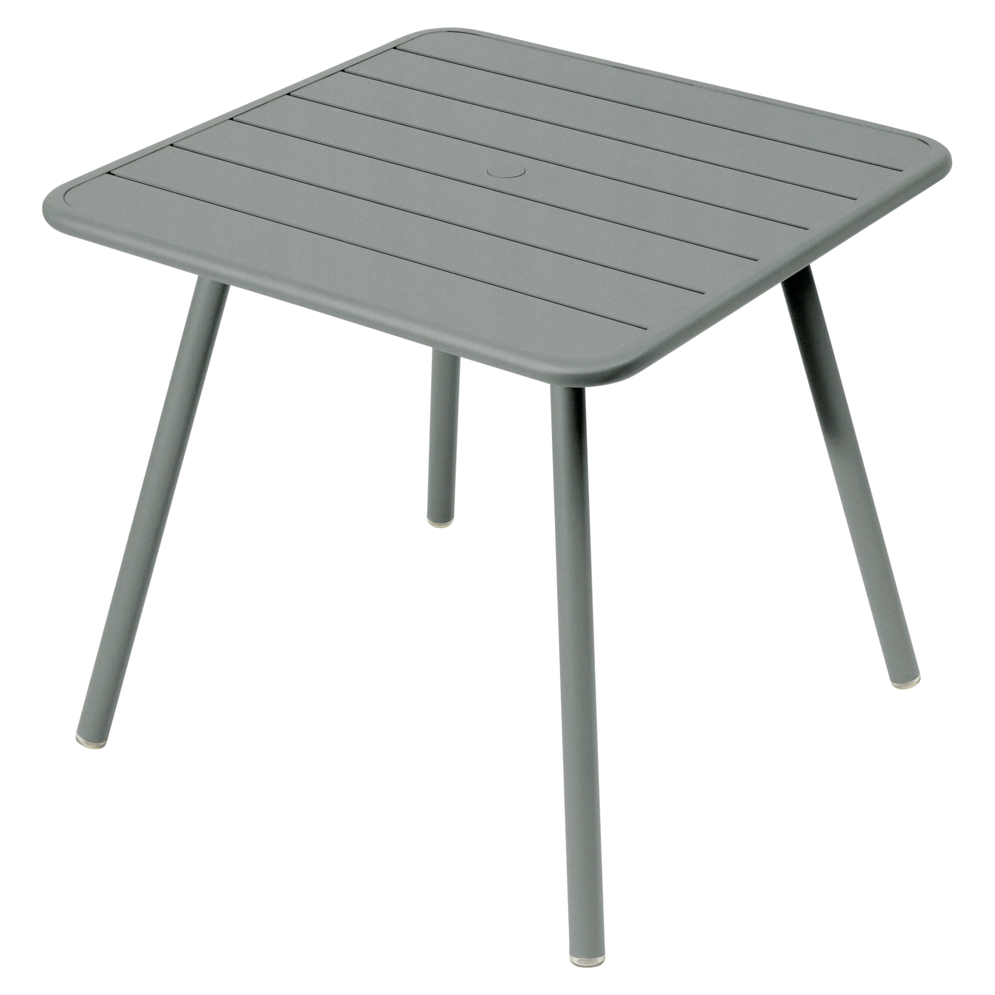 Fermob tuintafel Luxembourg vierpoot - 80 x 80 cm. - Lapilli Grey
