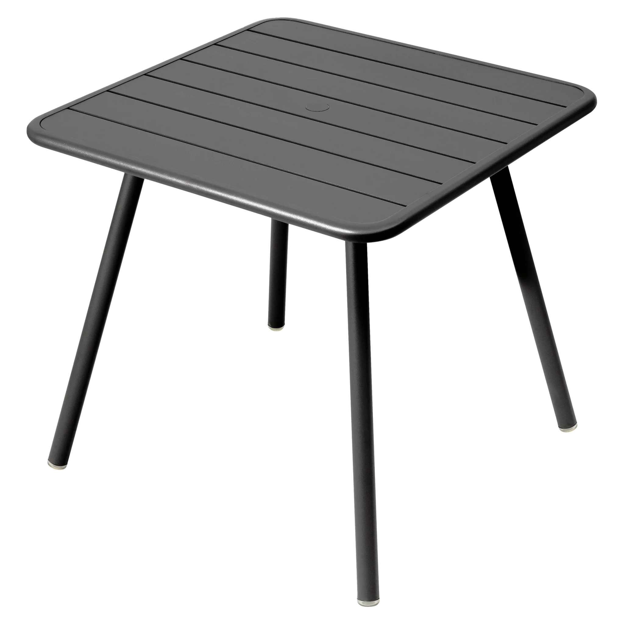 Fermob tuintafel Luxembourg vierpoot - 80 x 80 cm. - Liquorice
