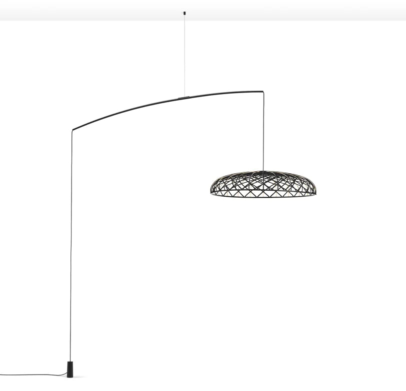 Flos hangende vloerlamp Skynest Motion - antraciet