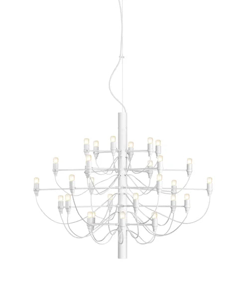 Flos kroonluchter 2097-30 - wit - frosted