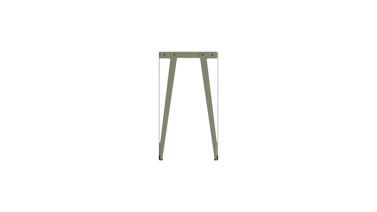 Grijze metalen zaagpaal voor gebruik met hoge tafel Lloyd 60 x 60