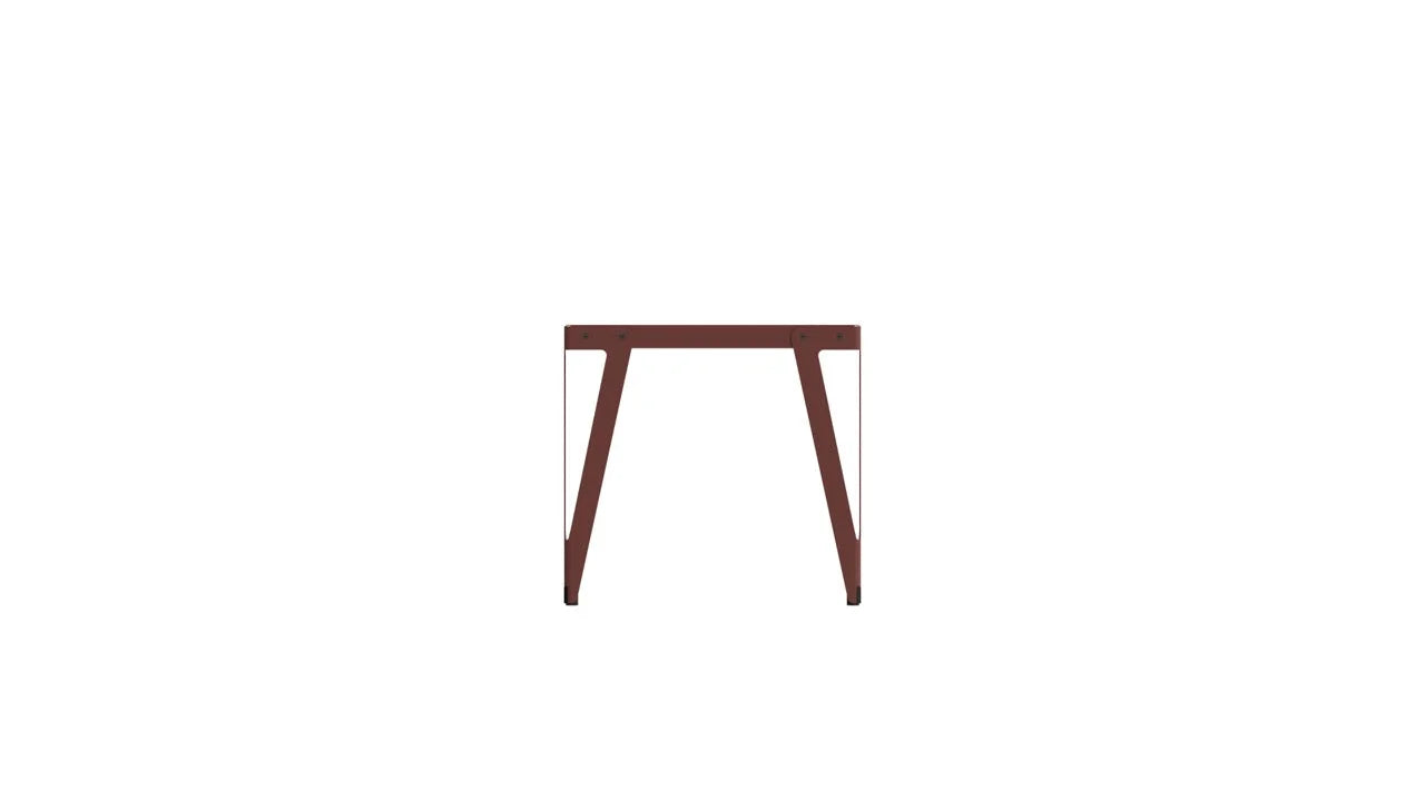 Brown houten tafel Lloyd - 80 x 230 cm, een slim staaltje Dutch design