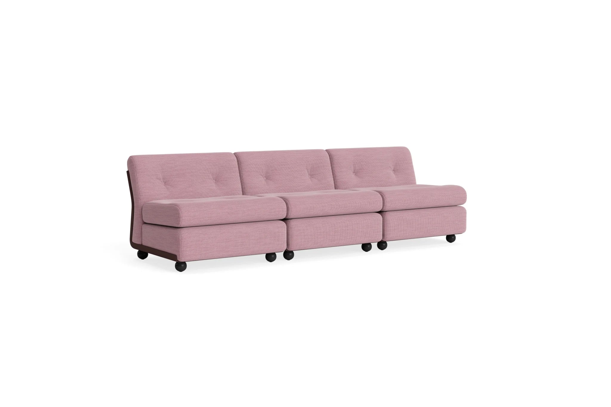 Hay Design Amanta Sofa stof 3 zits - Burgundy Red Shell & Upholstery Yuma 1851