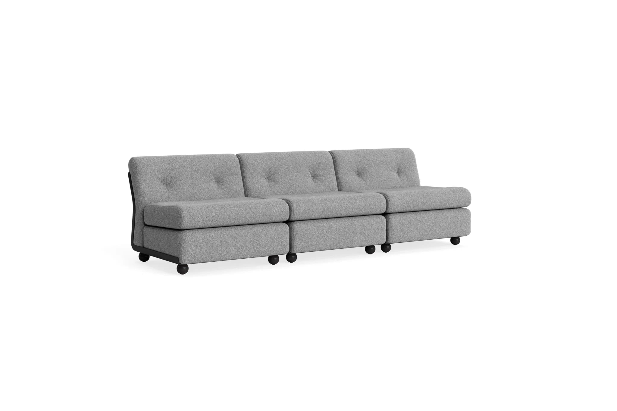 Hay Design Amanta Sofa stof 3 zits - Seater Anthracite & Shell Upholstery Hallingdal 126