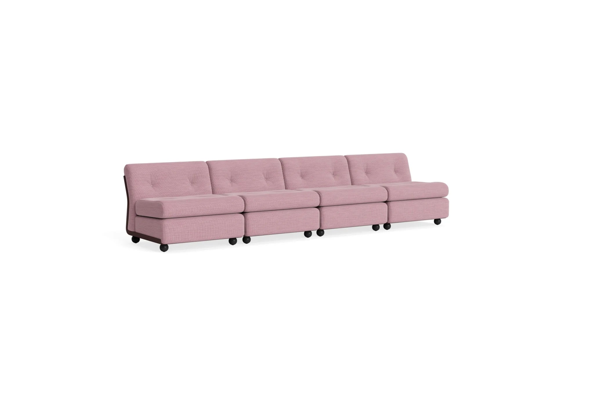 Hay Design Amanta Sofa stof 4 zits - Burgundy Red Shell & Upholstery Yuma 1851