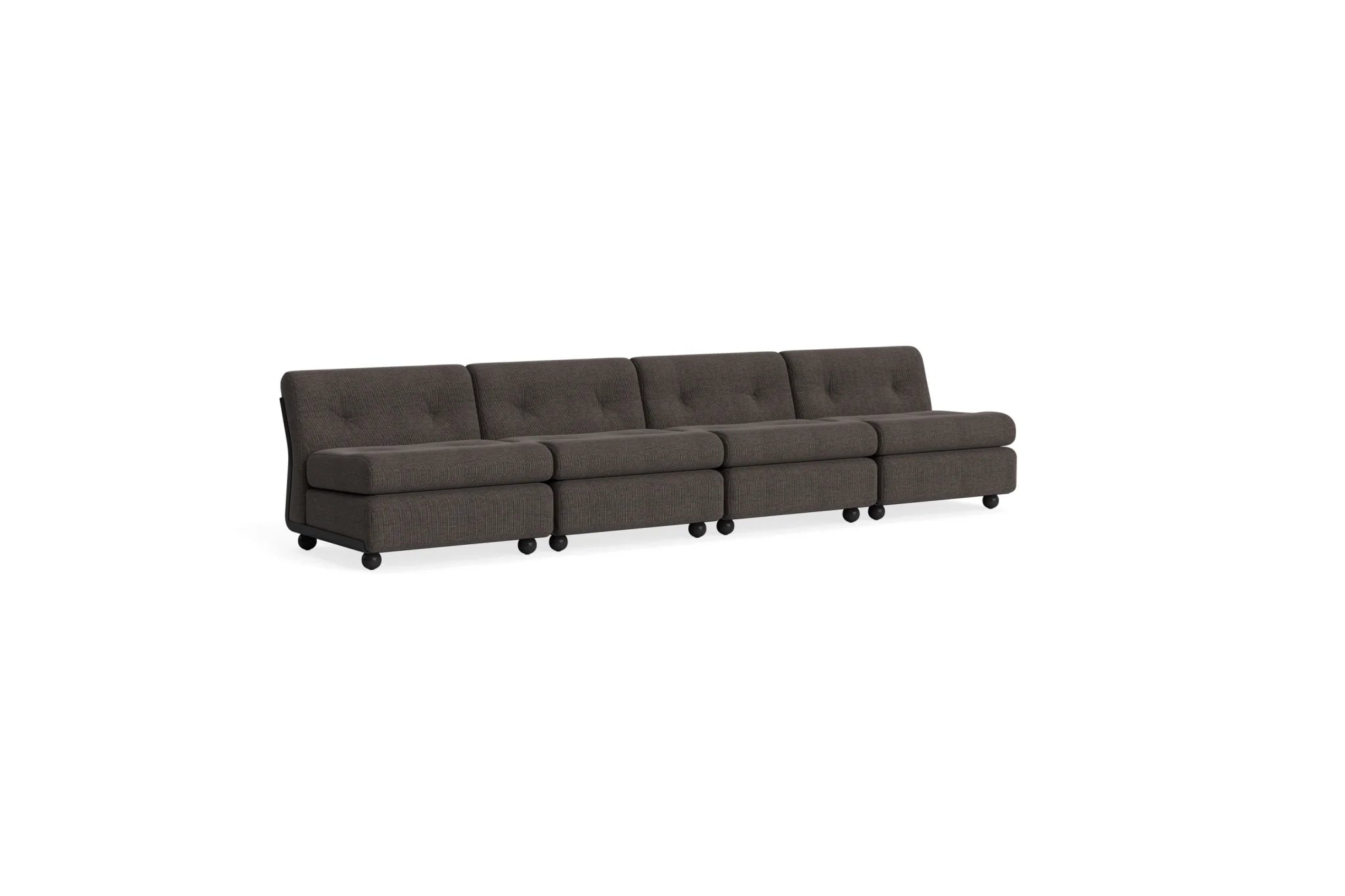 Hay Design Amanta Sofa stof 4 zits - seater Anthracite & shell-Upholstery-Yuma-1010