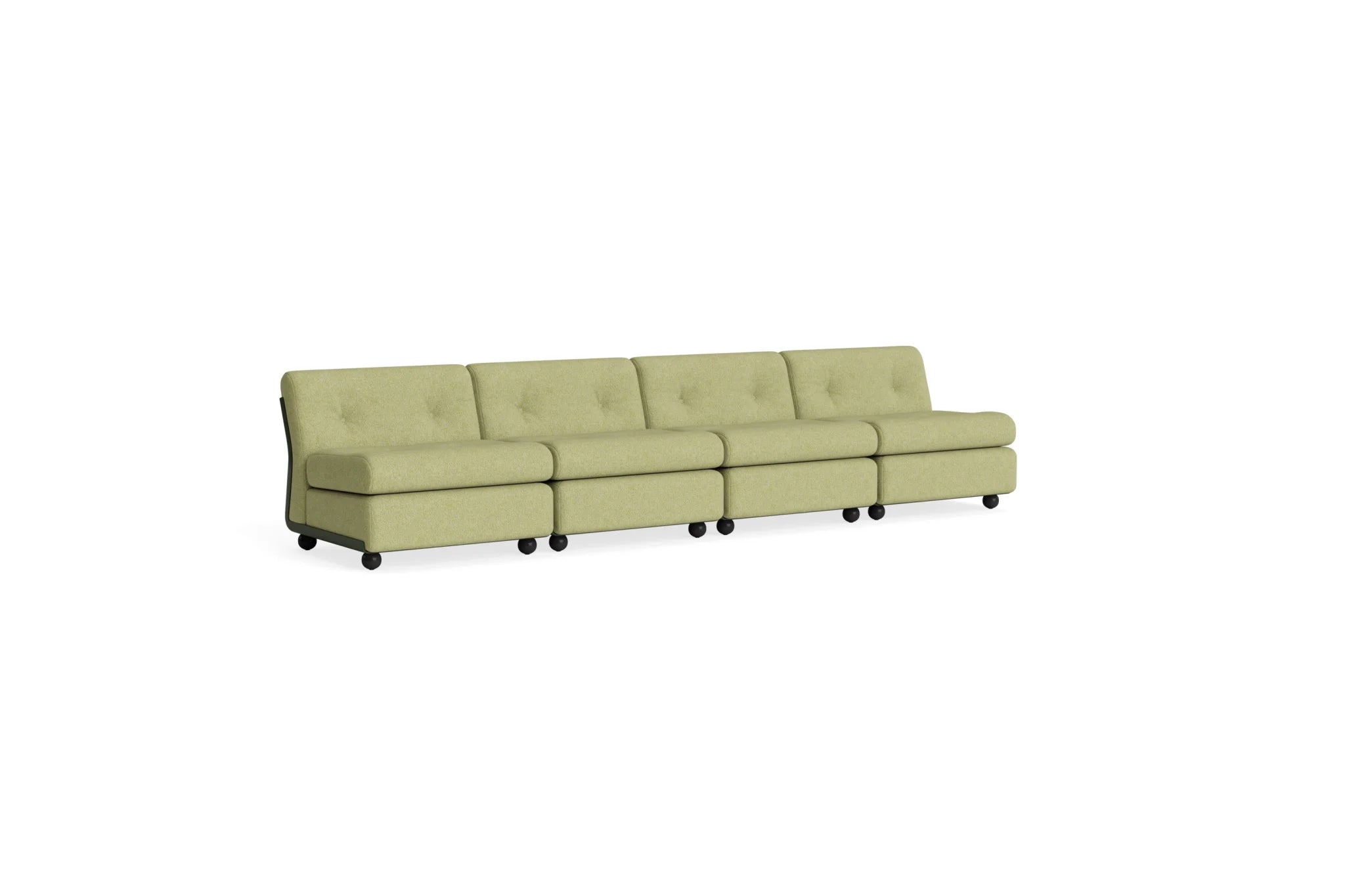 Hay Design Amanta Sofa stof 4 zits - Seater Bottle Green Shell & Upholstery-Vanir-943