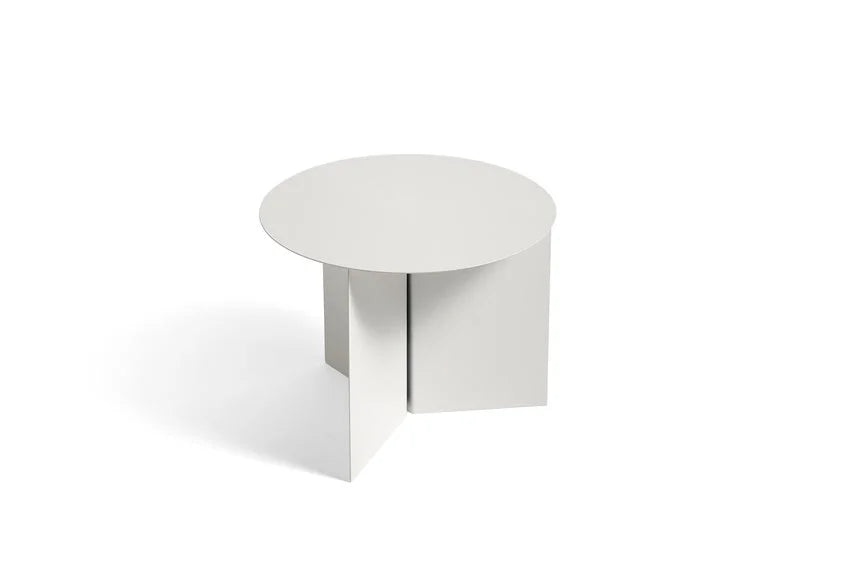 Hay Design bijzettafel Slit rond - wit - Ø 45 cm.