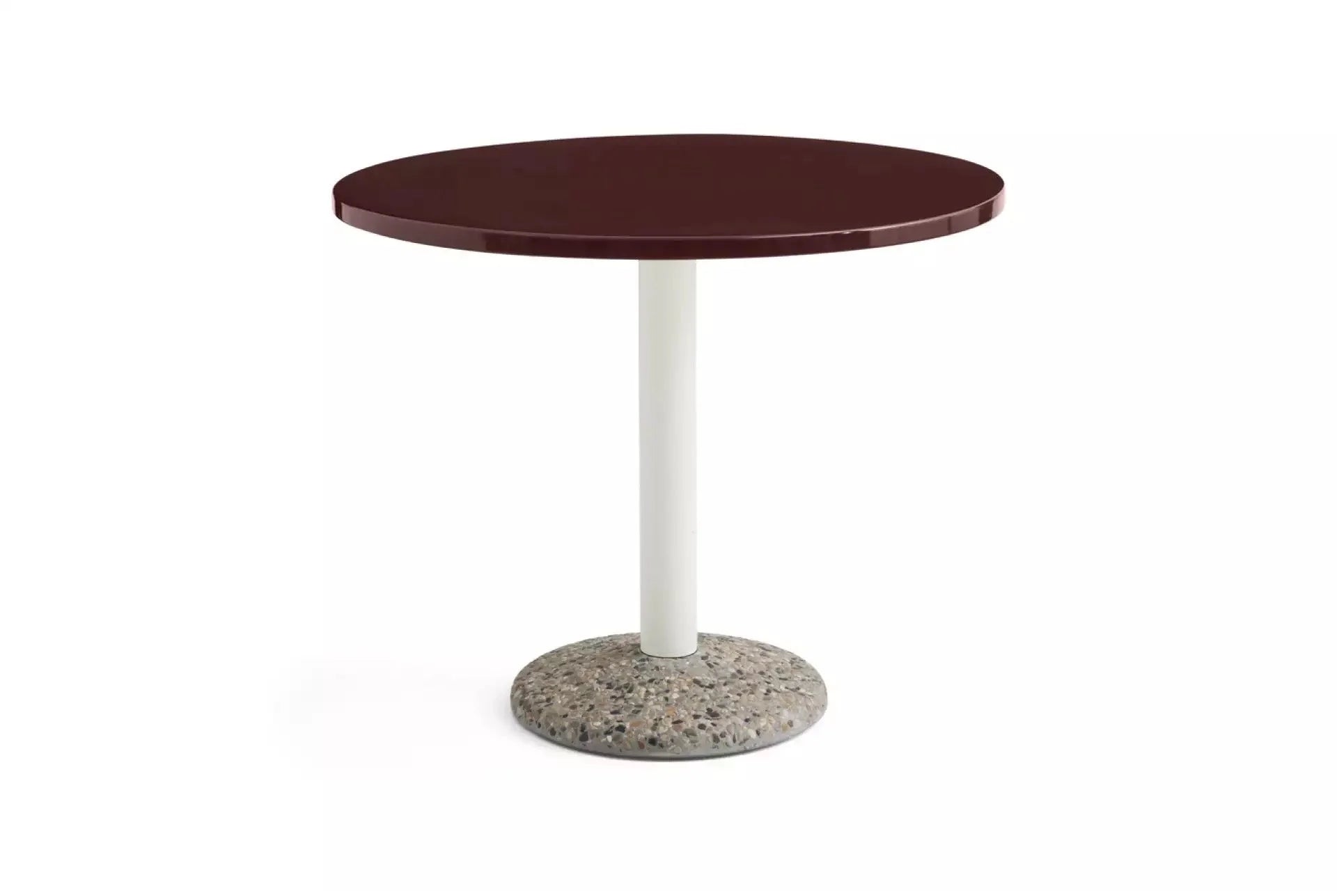 Hay Design buitentafel Ceramic - bordeaux - Ø 90 cm.