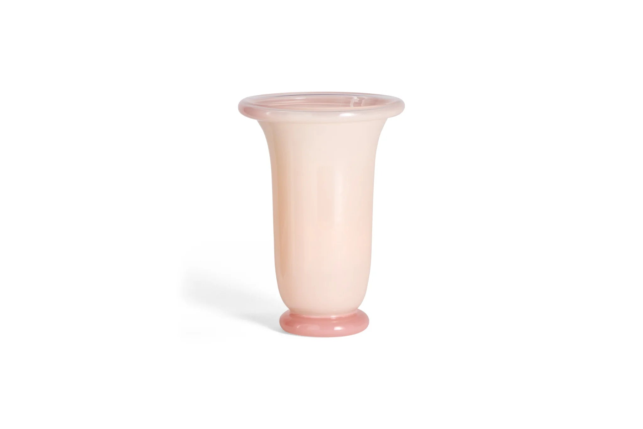 Hay Design Empire vaas M - Light Pink With Pink Base