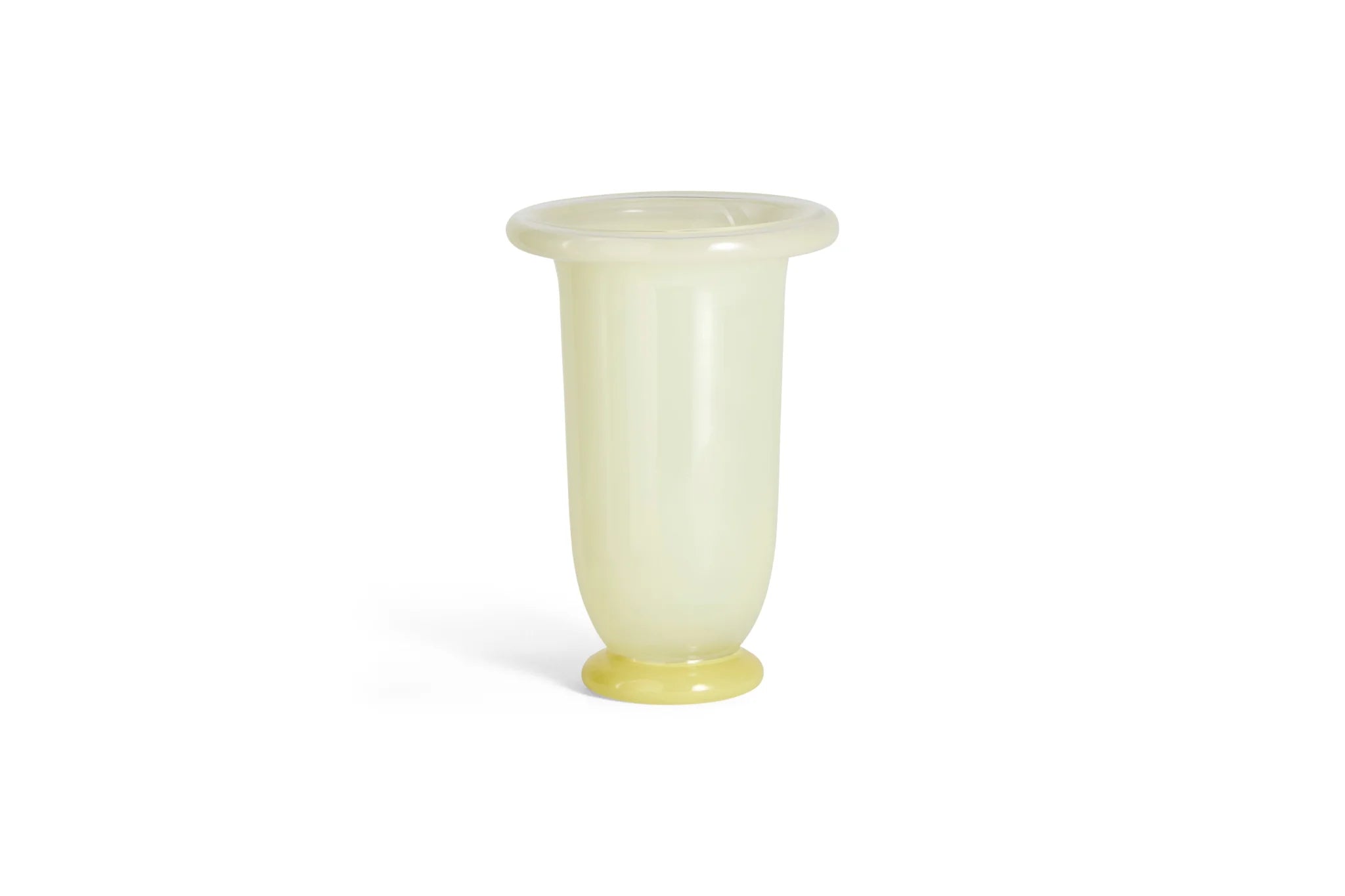 Hay Design Empire vaas M - Lime Yellow With Dark Lime Base