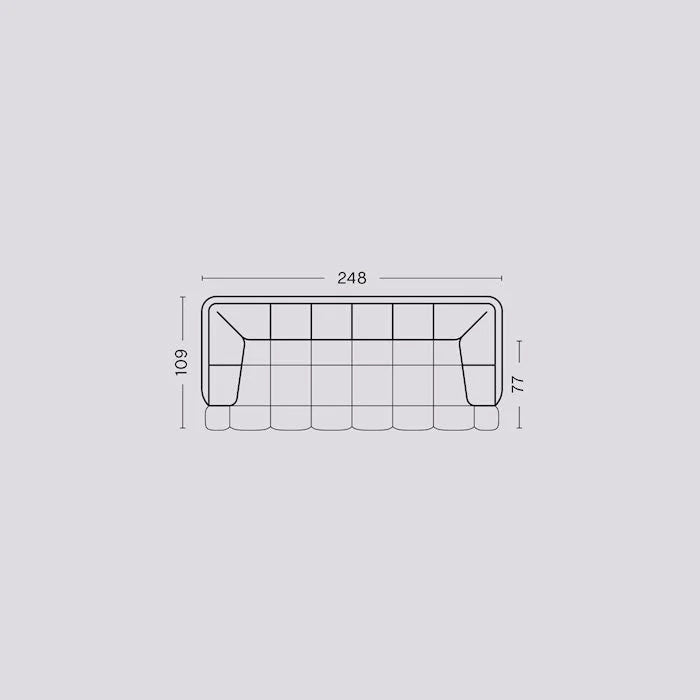 Hay Design Quilton - 3 zits sofa