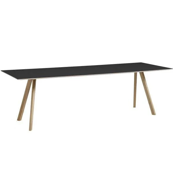 Hay Design tafel Copenhague CPH 30 - 90 x 250 cm. - zwart linoleum