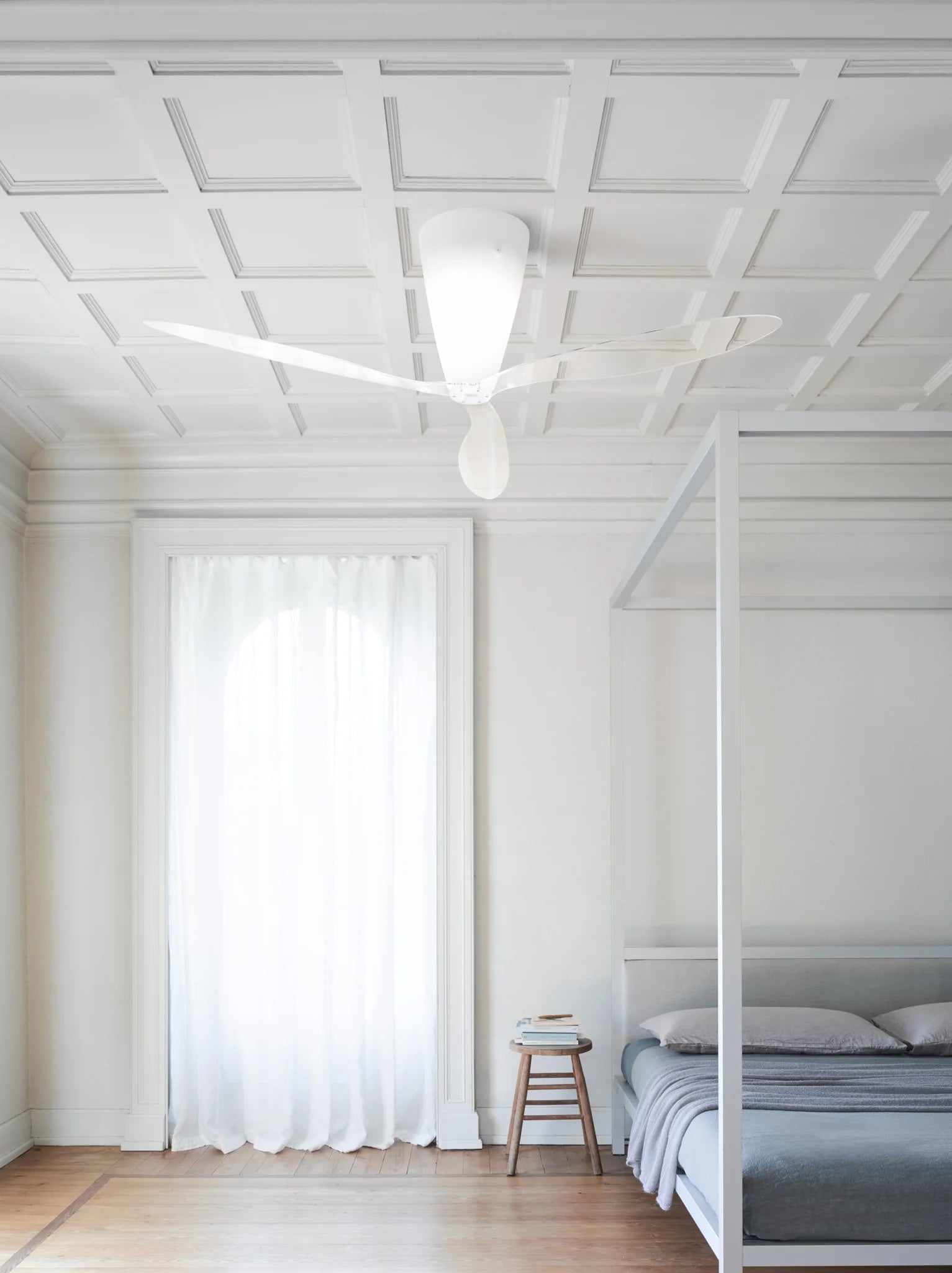 Luceplan plafondlamp en ventilator Blow - transparant