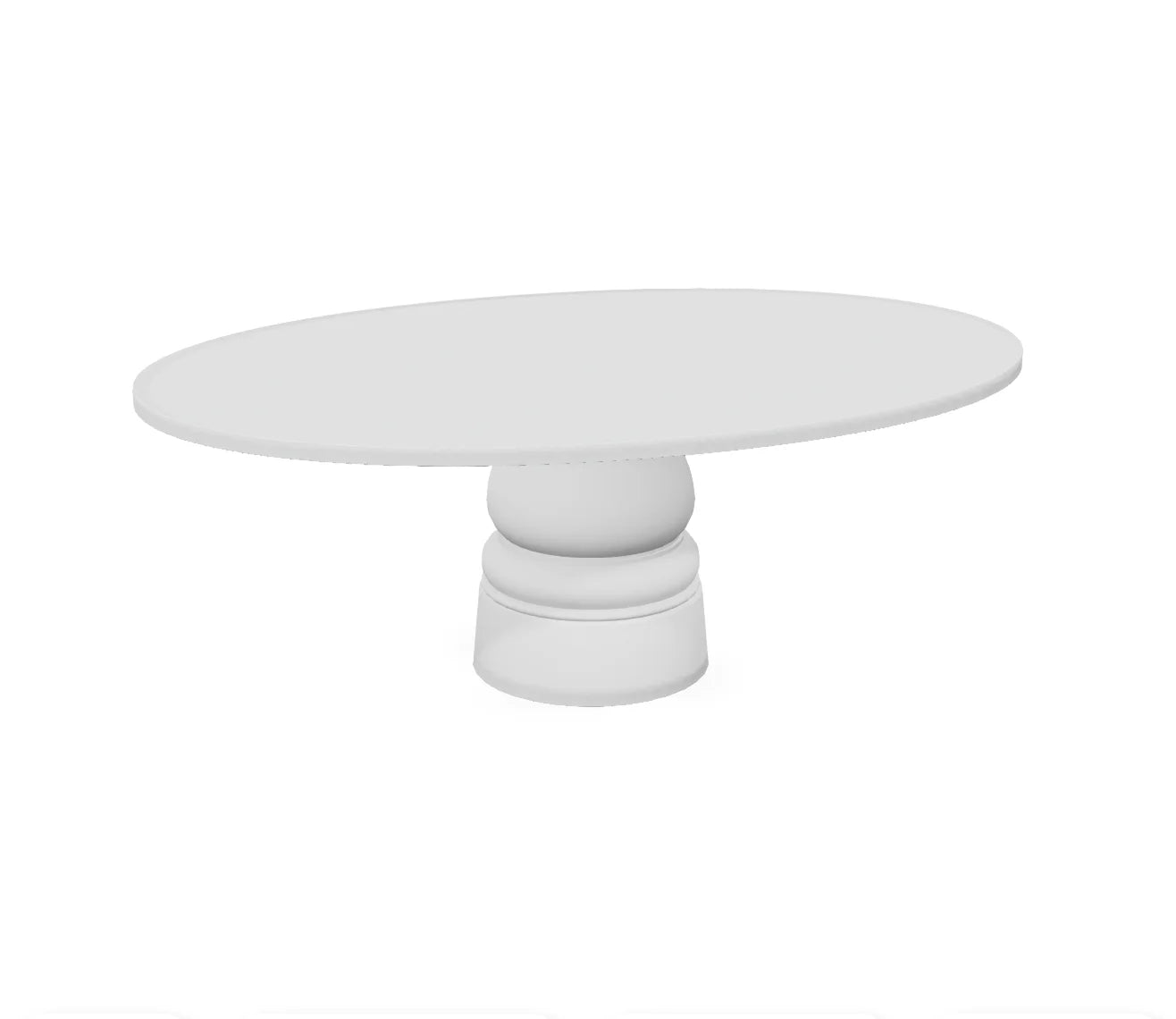 Moooi Container Table New Antiques base wit - ovaal - RAL 9016
