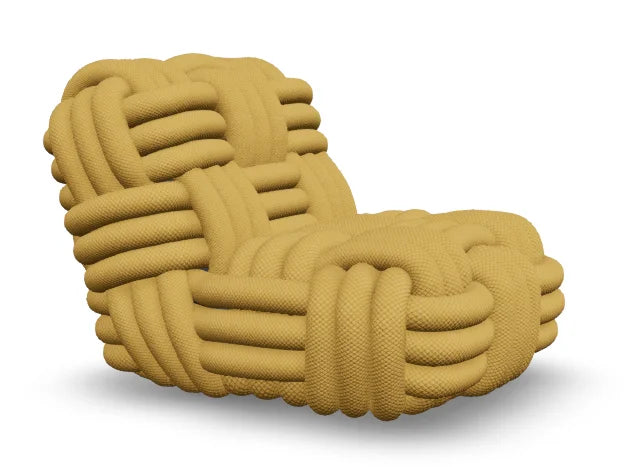Moooi fauteuil Knitty Lounge - Pearl Honey