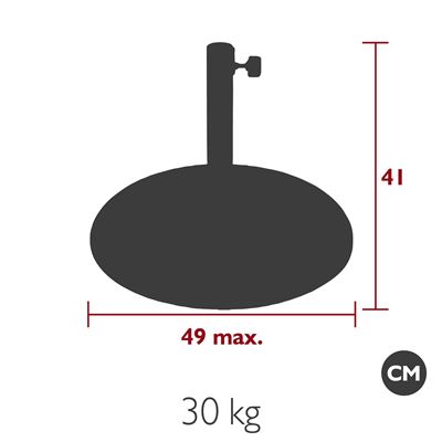 Showroommodel Shadoo Parasol Ø 250 cm inclusief voet