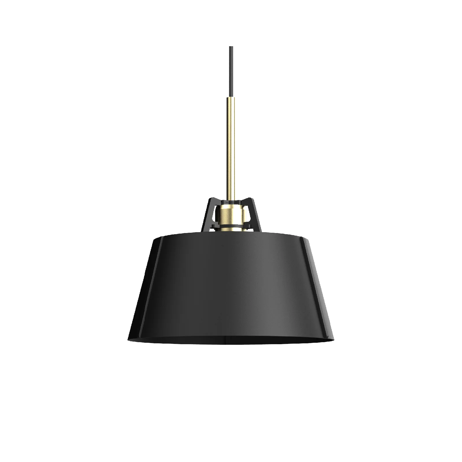 Tonone Bella hanglamp met messing fitting - smokey black