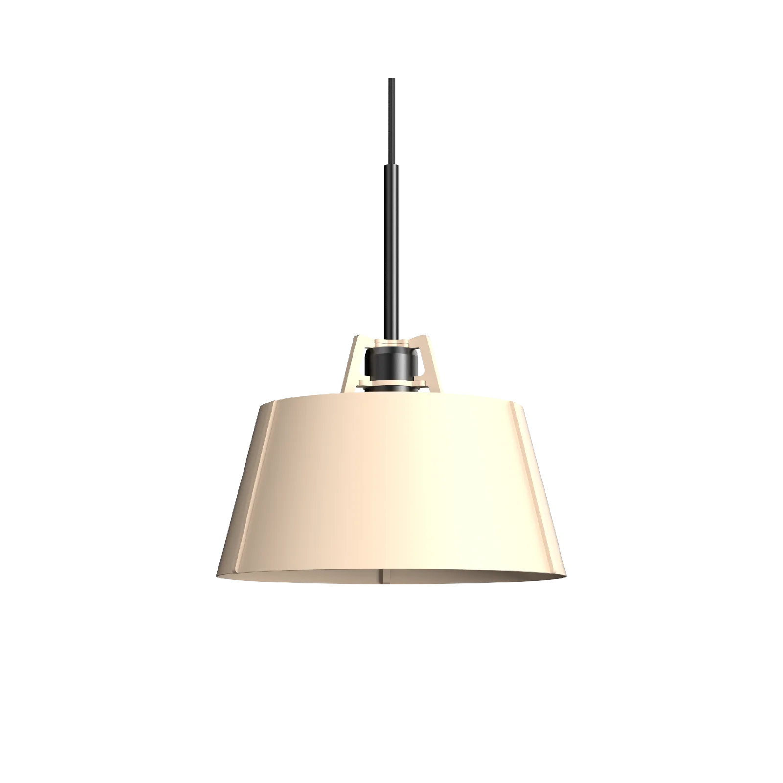 Tonone Bella hanglamp met zwarte fitting - lightning white