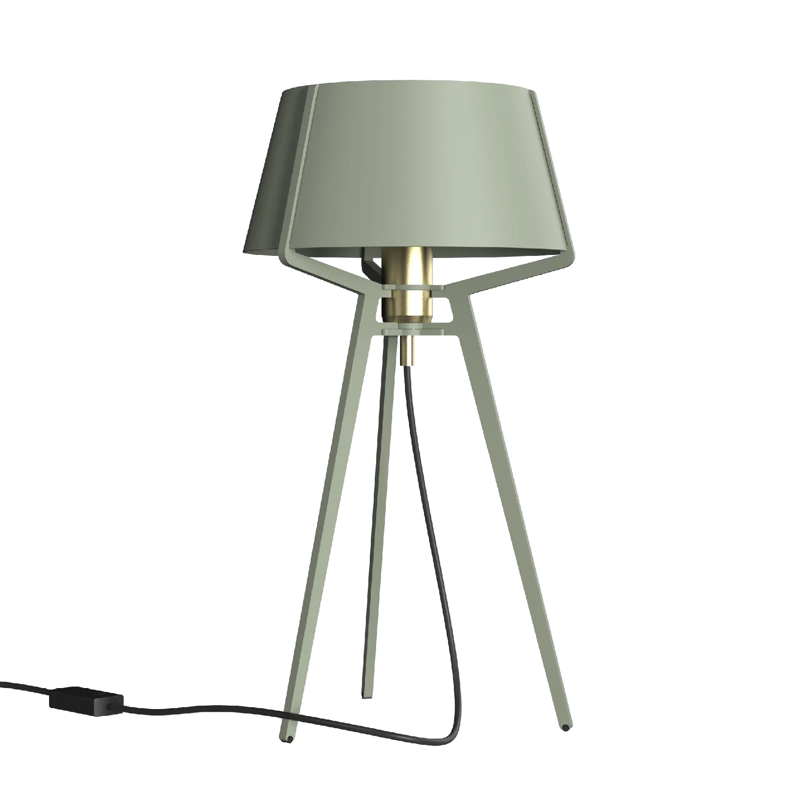 Tonone Bella tafellamp met messing fitting - flux green