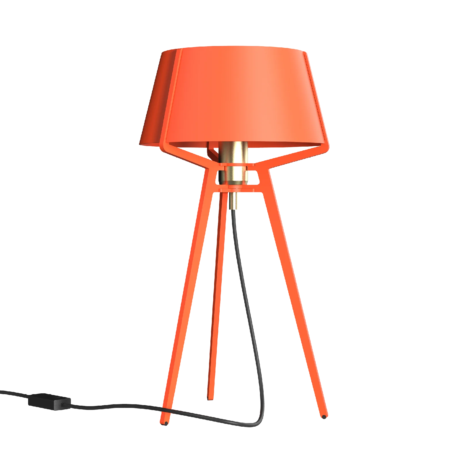 Tonone Bella tafellamp met messing fitting - striking orange