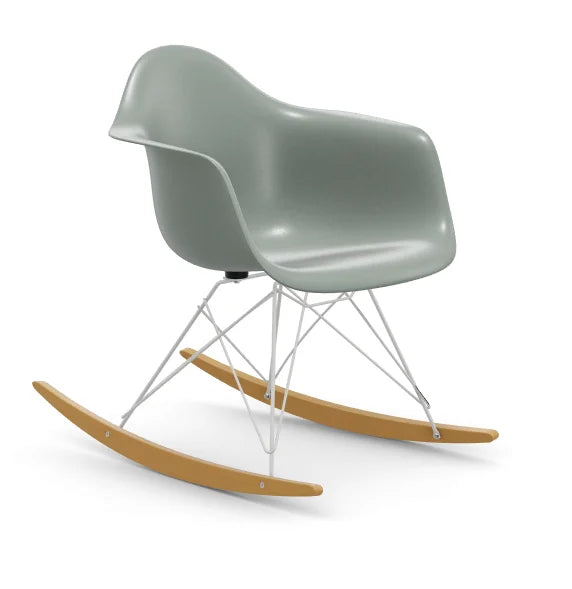 vitra Eames Fiberglass Armchair RAR - wit onderstel - sea foam green - licht