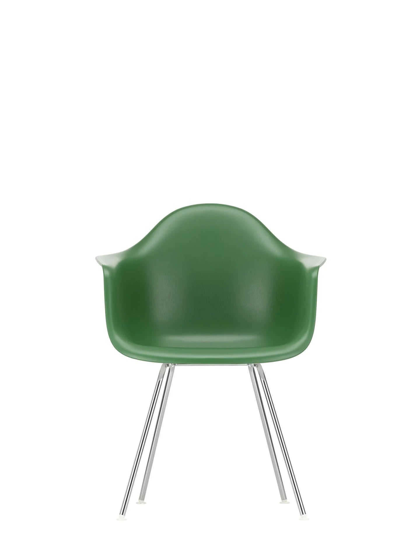 vitra Eames Plastic Armchair DAX RE - verchroomd onderstel - Emerald RE