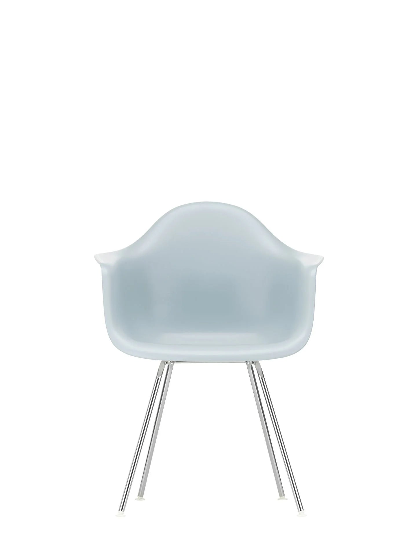 vitra Eames Plastic Armchair DAX RE - verchroomd onderstel - ice grey RE