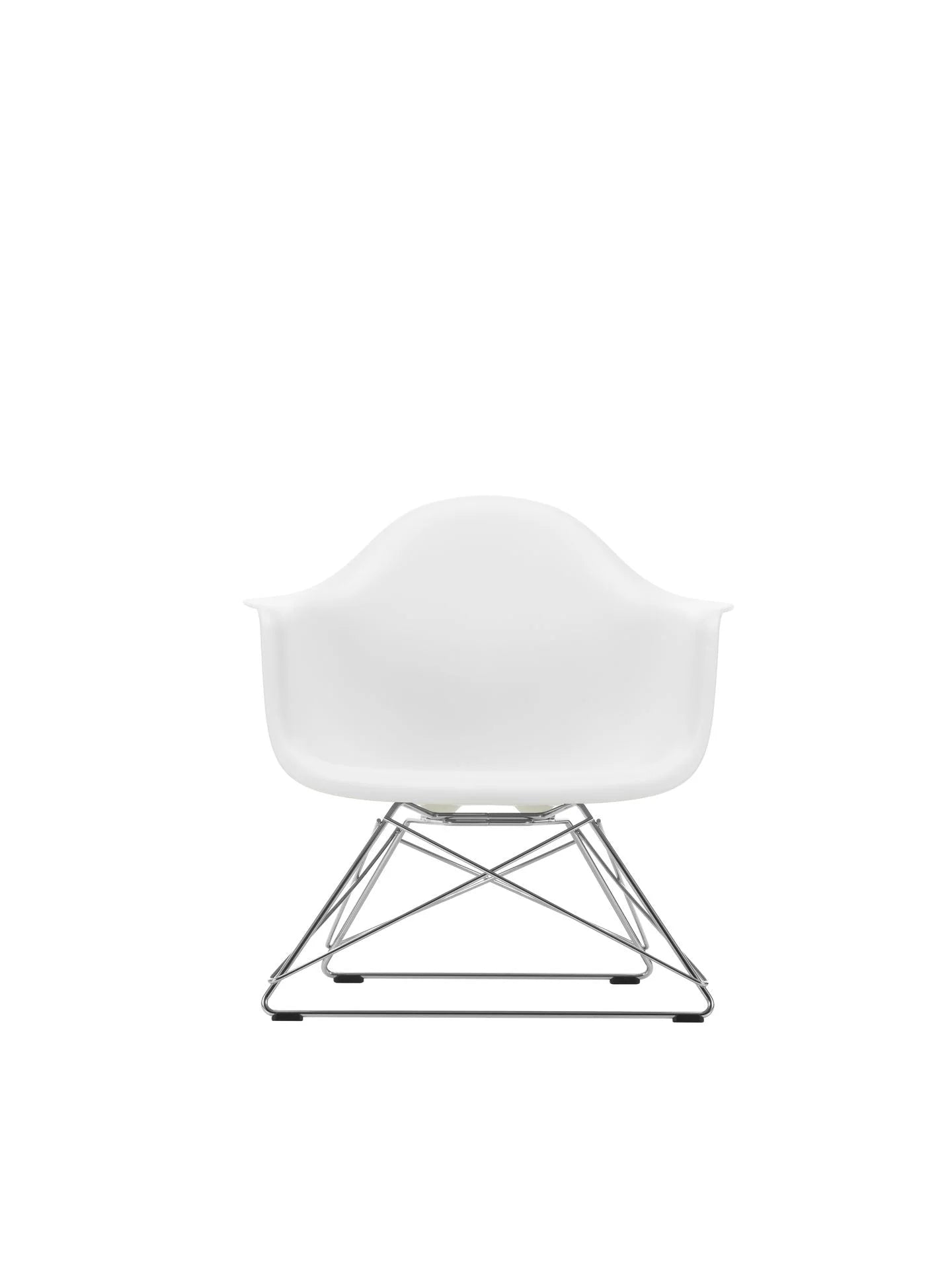 vitra vitra Eames Plastic Armchair LAR RE - verchroomd onderstel