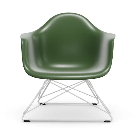 vitra Eames Plastic Armchair LAR RE - wit onderstel - forest green RE