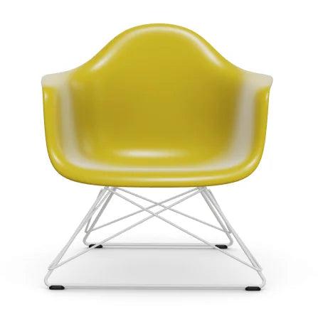 vitra Eames Plastic Armchair LAR RE - wit onderstel - mustard RE
