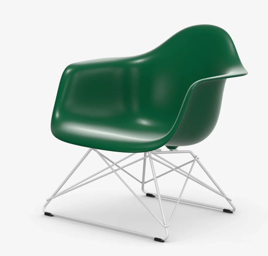 vitra Eames Plastic Armchair LAR RE - wit onderstel - Emerald RE
