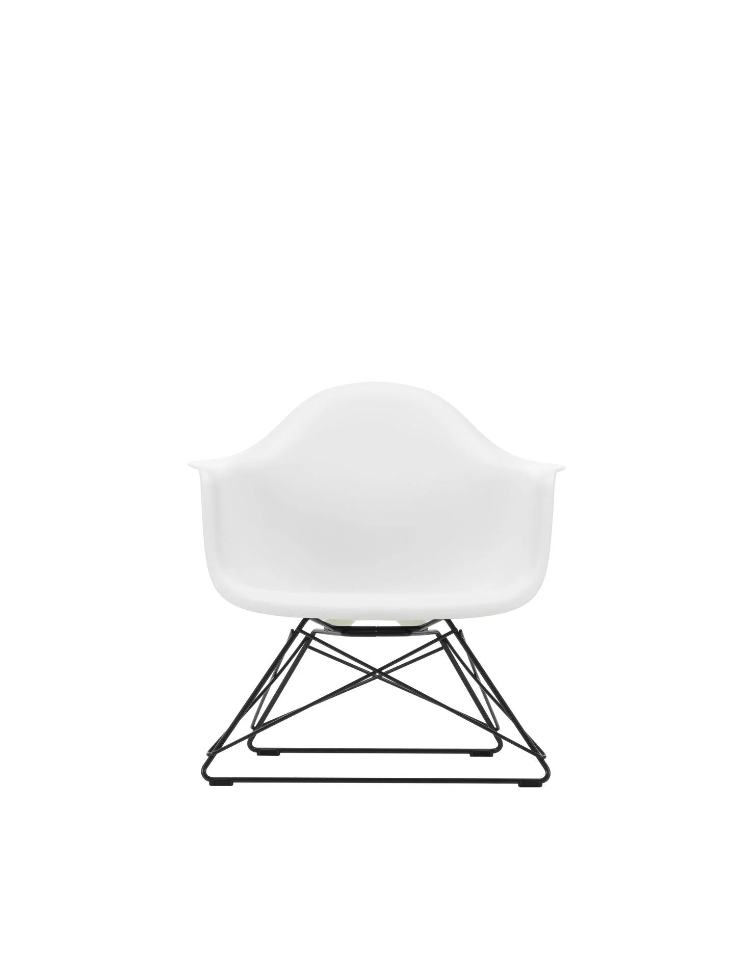 vitra Eames Plastic Armchair LAR RE - zwart onderstel