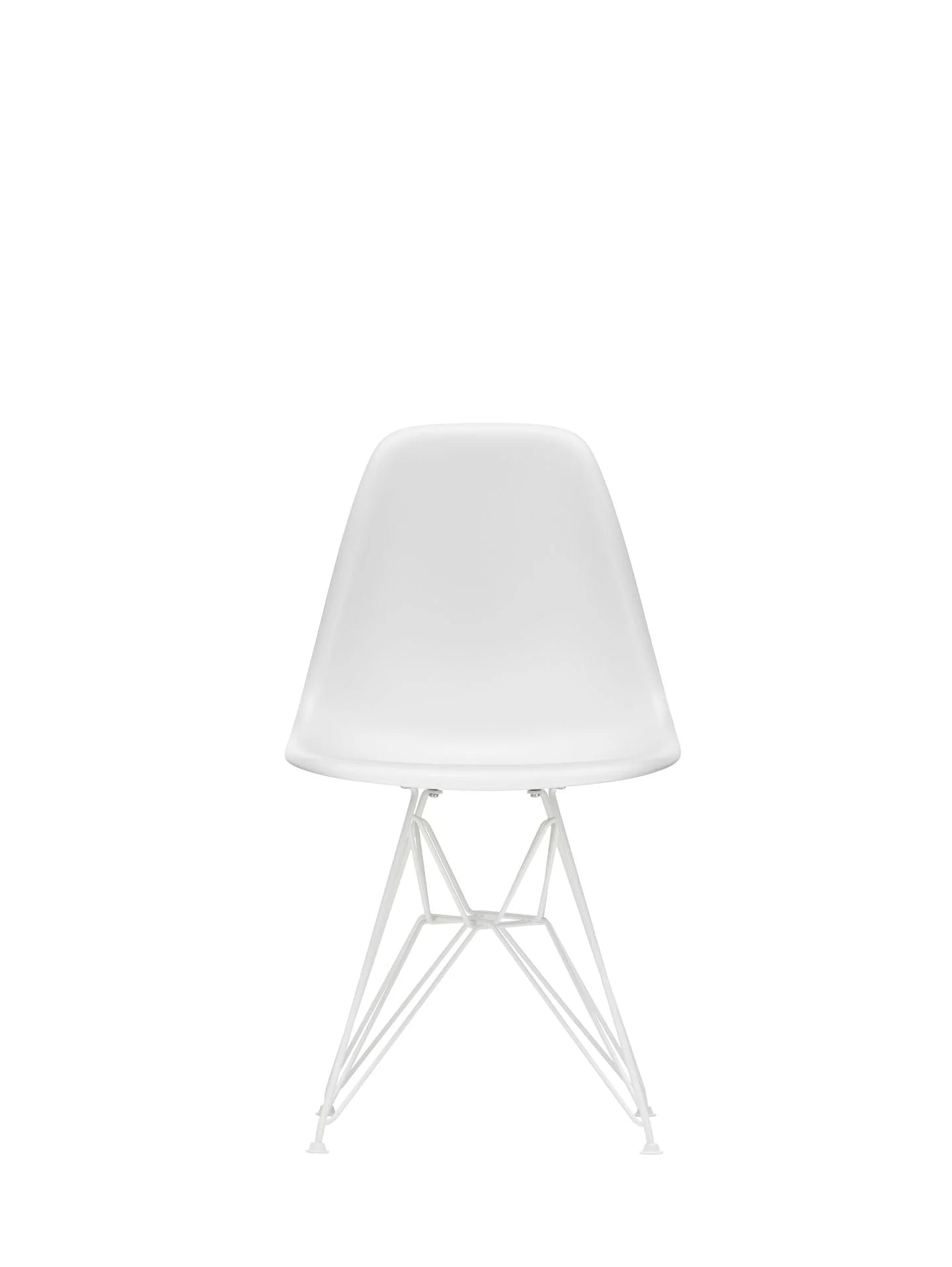 vitra Eames Plastic chair DSR RE - wit onderstel - cotton white RE