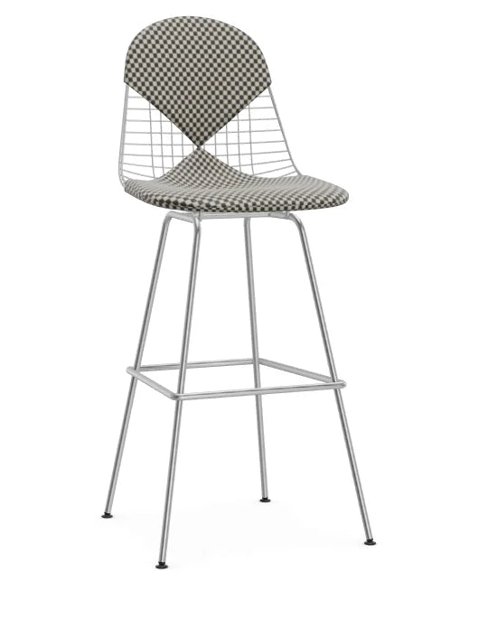 vitra Eames Wire Stool - high - chroom - bikini checker